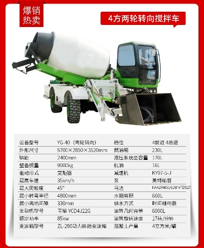 4方自上料搅拌车价格解析与选购指南
